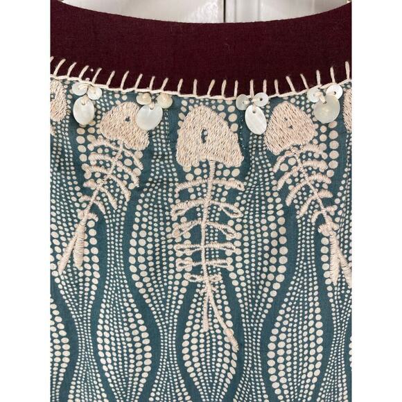 Anthropologie Hoss Intropia Women's 6 Sleeveless Embellished Tank Dress - Picture 5 of 12